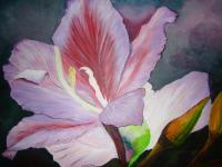 Flower Painting - The Tree Orchid - Oil